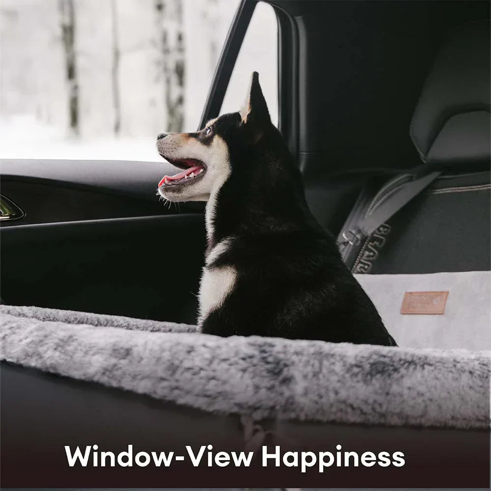 All-Season Dog Car Seat Bed for Travel Safety - Pet Booster Seat