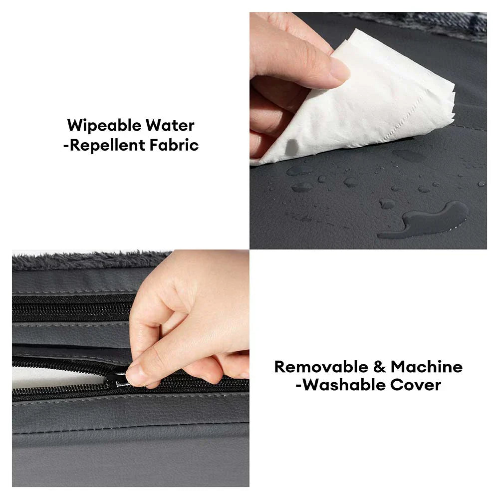 All-Season Dog Car Seat Bed for Travel Safety - Pet Booster Seat