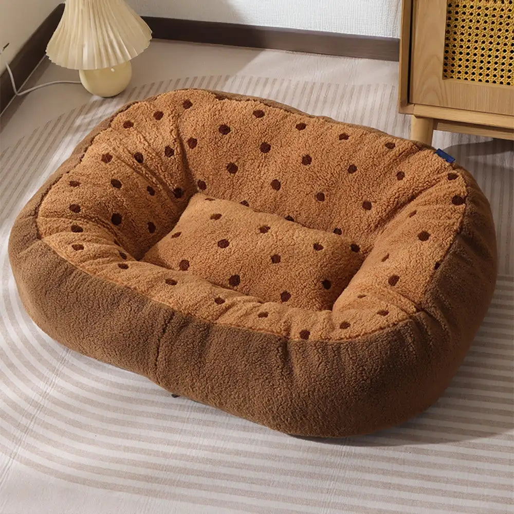 Cozy Plush Deep Sleep Dog Bed for Winter Comfort and Warmth