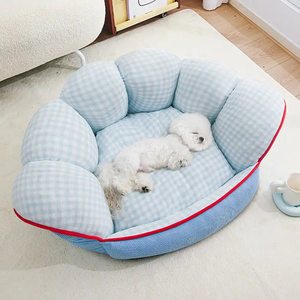 Cozy Semi-Enclosed Cave Dog Bed | Warm Pet Bed for Dogs & Cats